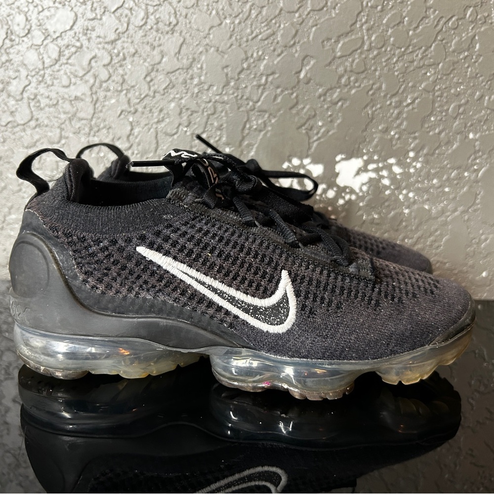 Nike Vapormax Flyknit 2021 Womens 5.5 Black DC4112-002 Athletic Sneakers